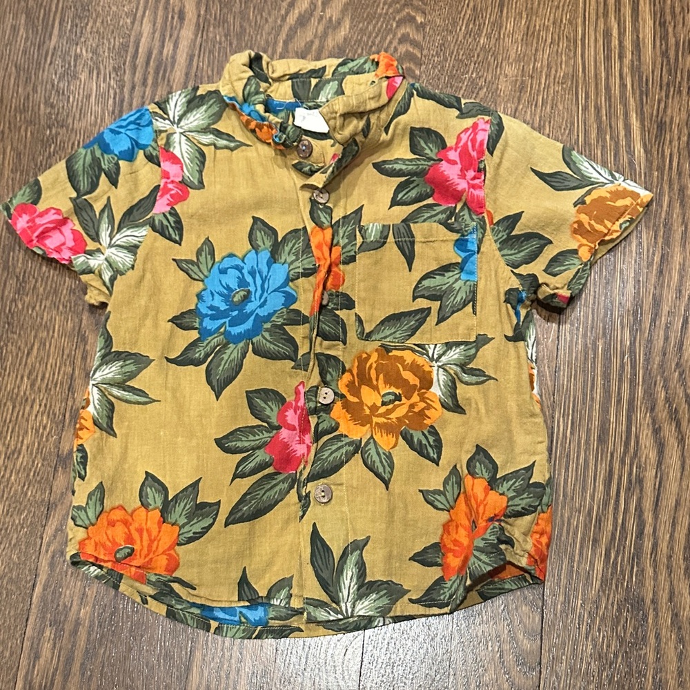 Blue Rooster by Pink Chicken Button Down